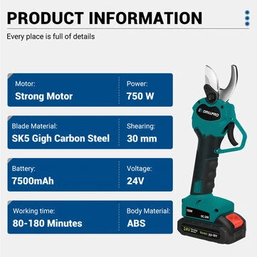 Drillpro 24V Langattomat oksasakset