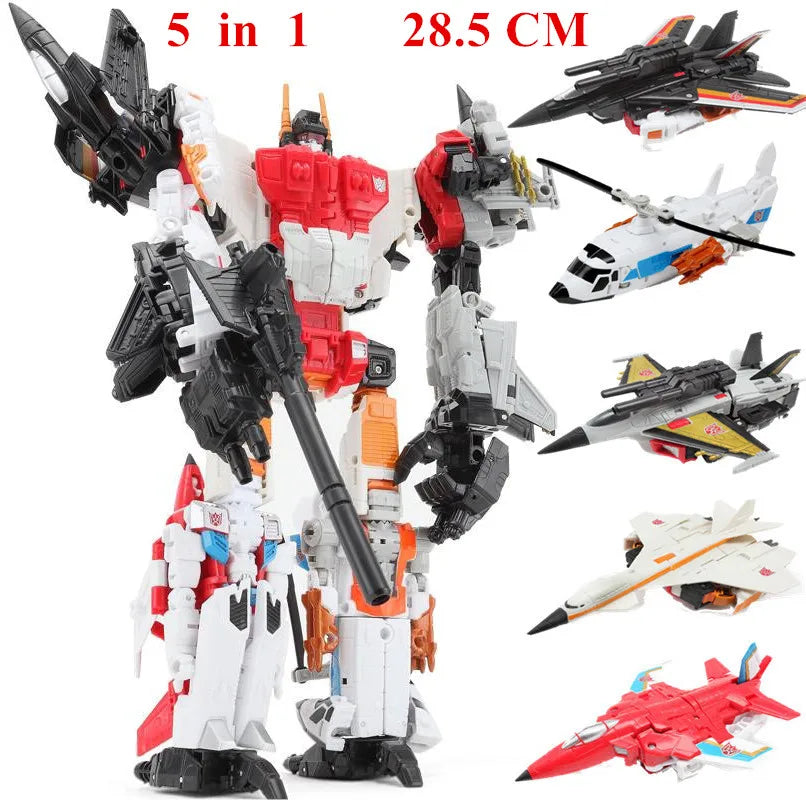 Haizhixing 5-in-1 Transformation Robot - Bruticus, Devastator, Superion ja Defensor